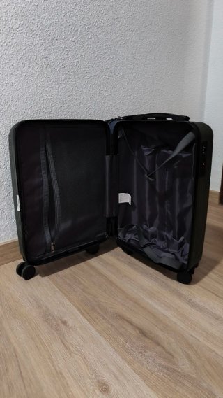Maleta de cabina azul y verde