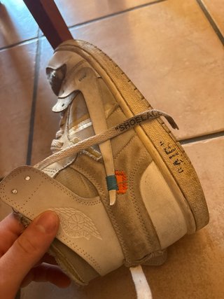 Jordan 1 Off-White 85 Air No Laces