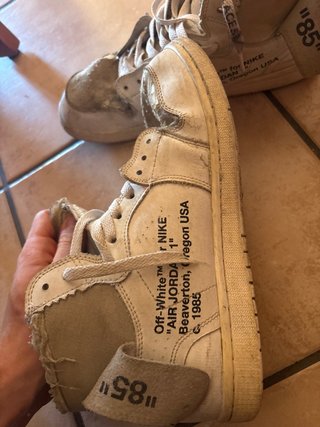 Jordan 1 Off-White 85 Air No Laces