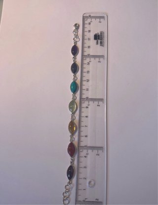 Pulsera Plata Piedras Chakras