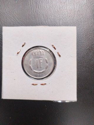 Monedas Luxemburgo 25 Centimos y Franco