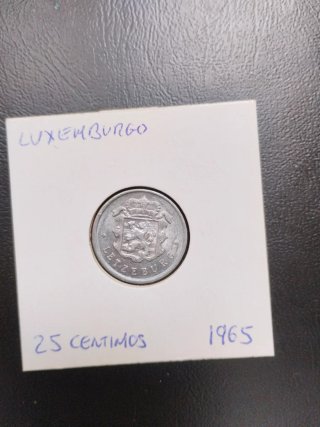 Monedas Luxemburgo 25 Centimos y Franco