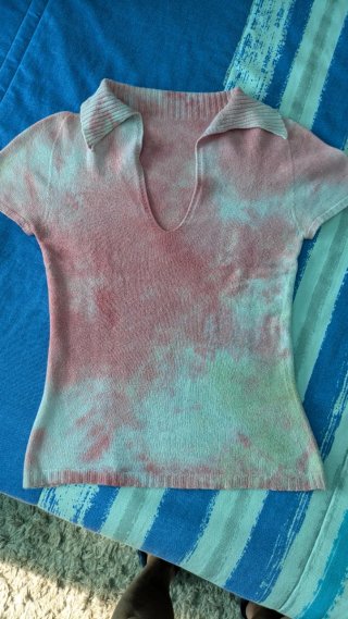 Jersey de punto rosa