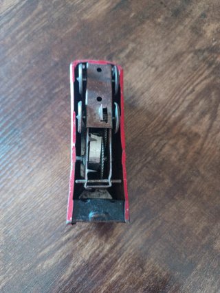 Treno giocattolo vintage rosso