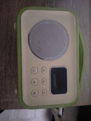 Radio Bluetooth Sunstech Beige/Verde