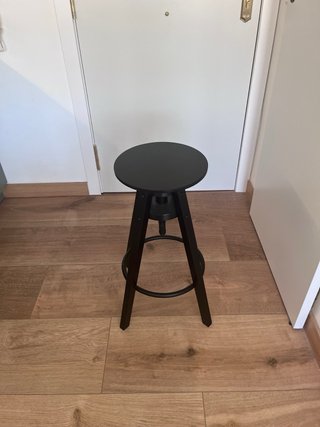Taburete DalFRED IKEA Negro