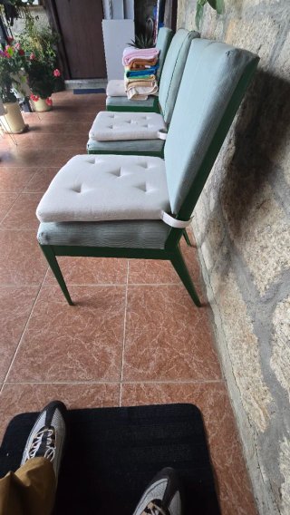 Silla Metálica Vintage Verde