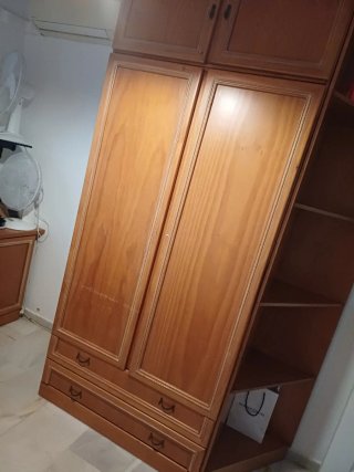 Armario de madera 2 puertas