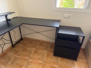 Mesa escritorio gamer negra
