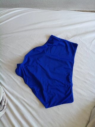 Bañador azul mujer