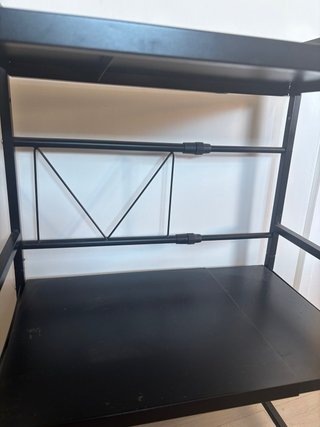 Estantería Negra Metálica doble altura
