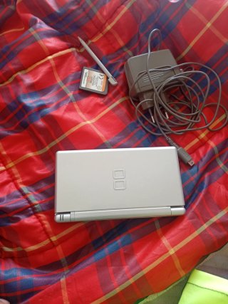 Nintendo DS  con Cargador y Lápiz y juego brain