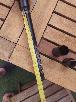 Tija sillín B-Twin negra