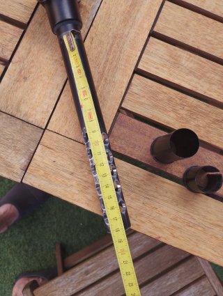 Tija sillín B-Twin negra