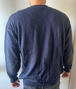 Jersey Lacoste Vintage Oversize Azul Marino