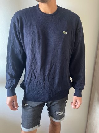 Jersey Lacoste Vintage Oversize Azul Marino