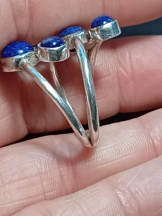 Anillo Plata Ley lapizlazuli