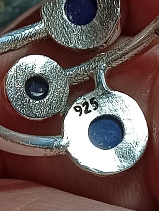 Anillo Plata Ley lapizlazuli