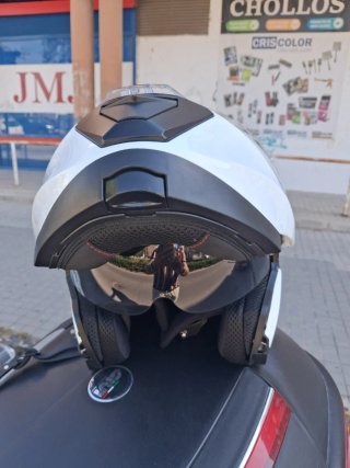 Casco Moto Integral Convertible Blanco