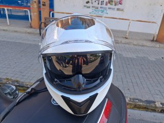 Casco Moto Integral Convertible Blanco