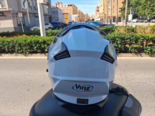 Casco Moto Integral Convertible Blanco