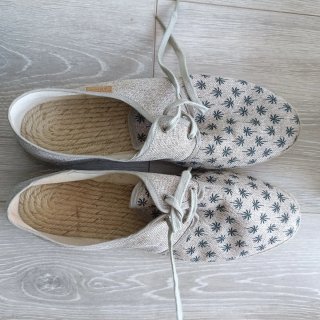 Alpargatas artesanales. Hombre Talla 46 Palmeras