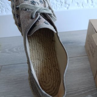 Alpargatas artesanales. Hombre Talla 46 Palmeras