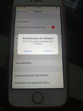 iPhone 5s 16GB A1457 + funda