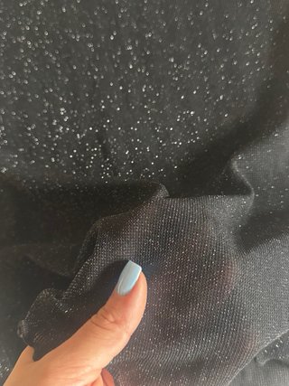 Top transparente com brilho