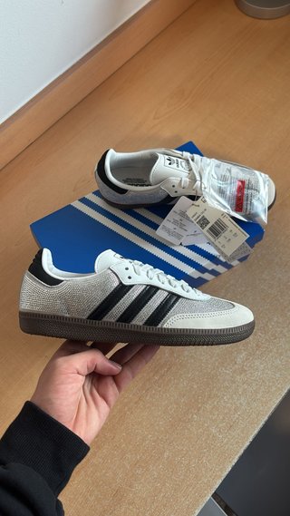 Adidas Samba Plata y Blanco Mujer