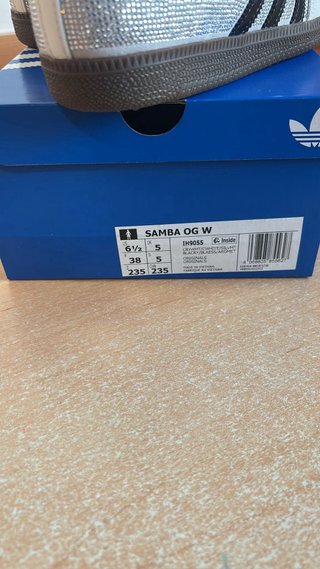 Adidas Samba Plata y Blanco Mujer