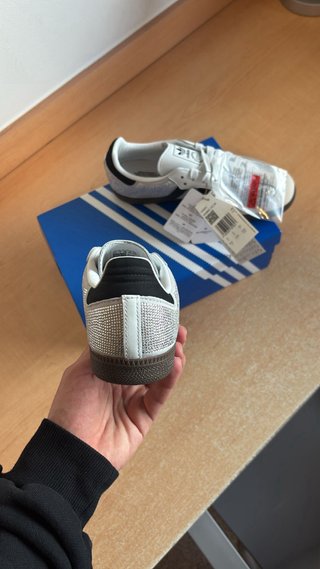 Adidas Samba Plata y Blanco Mujer