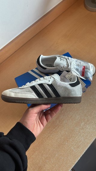 Adidas Samba Plata y Blanco Mujer