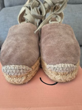 Alpargatas cuña Gaimo Beige/Marrón