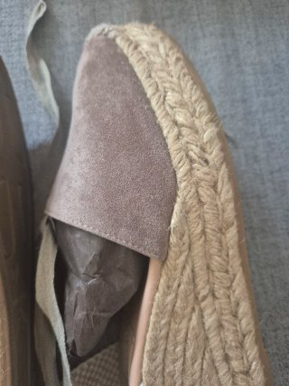 Alpargatas cuña Gaimo Beige/Marrón