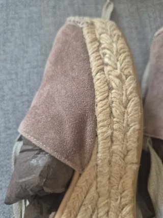 Alpargatas cuña Gaimo Beige/Marrón