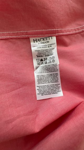 Camisa Hackett London color Coral