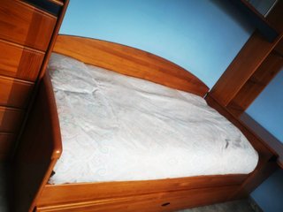 Dormitorio madera pino completo