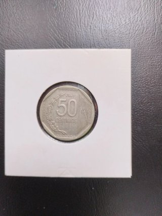 Monedas de Perú 50 y 20 céntimos
