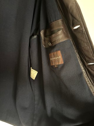 Chaqueta Cuero Vintage Marrón XL