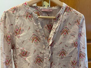 Camisa Trucco Beige y Rosa