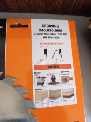 Disco de sierra CMT GROOVING 150mm