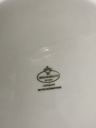 Juego de 2 platos decorativos de porcelana