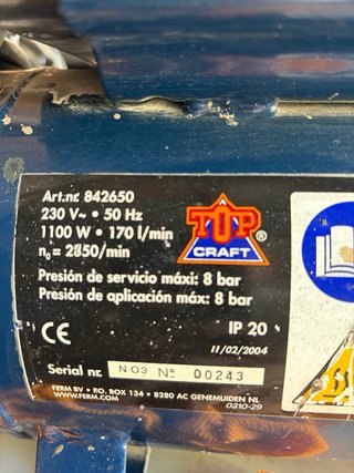 Compresor aire Top Craft TC-650F 6L