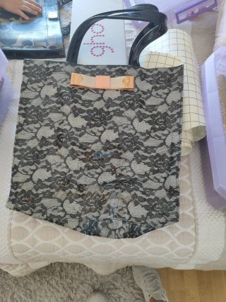 Bolso Ted Baker Negro Encaje Dorado