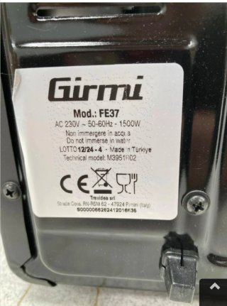 Horno Girmi MW4000D Grill 1500W