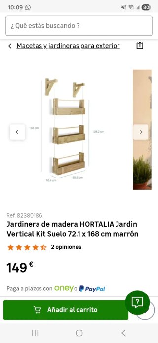Jardinera Vertical Madera Hortalia Leroy Merlin