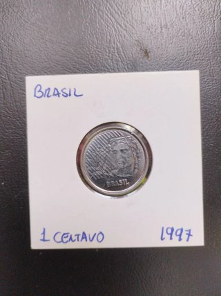 Monedas de Brasil 1 y 5 Centavos