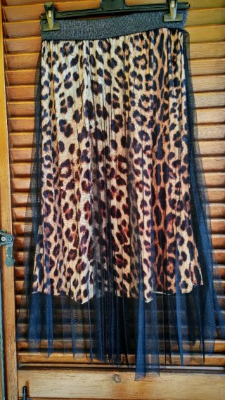 Gonna Donna Leopardata Tulle Tg 44 Nuova