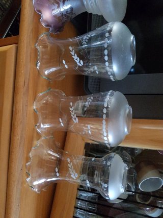 Tulipas de cristal varios tamaños